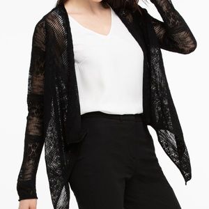 Ricki’s Pointelle Drape Front Cardigan